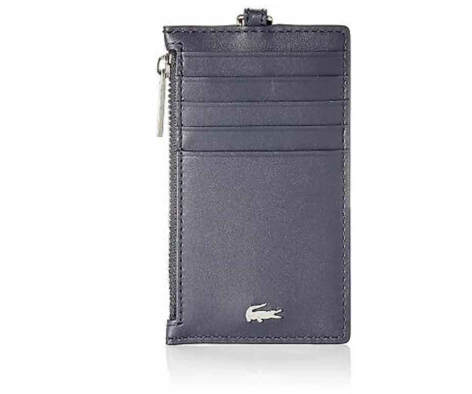 Lacoste zip best sale credit card holder