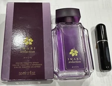 2 pcs set Avon Imari Seduction Cologne PERFUME Spray 1.7 oz/Travel spray