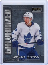 2022-23 O-Pee-Chee Platinum Michael Bunting Galvanized Toronto Maple Leafs