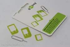 Goobay Sim Card Adaptor Set, Nano Sim, Micro Sim & iPhone Sim Slot Removal Tool