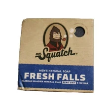 Dr Squatch 5 oz FRESH FALLS Bar Soap Men's Natural for Daily Use Made in USA