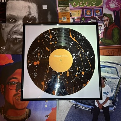 Chanel Orange - Frank Ocean  (Wall Mounted Vinyl / Record / LP Art)