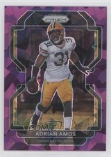 2021 Panini Prizm Purple Ice Prizm 162/225 Adrian Amos #143 0c2