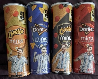Messi World Cup Doritos & Cheetos minis Tube 4 Pack Limited Edition