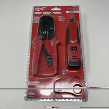 NEW Milwaukee 48-22-8101 Twisted Pair Install Kit Non-Slip Grips Strip Crimp