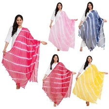 Way2Like Dupatta Chiffon Lehariya Ethnic Wrap Shawl Scarf Hijab Festive Party