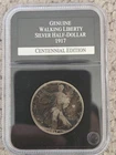 1917s Silver Walking Liberty Half Centennial Edition