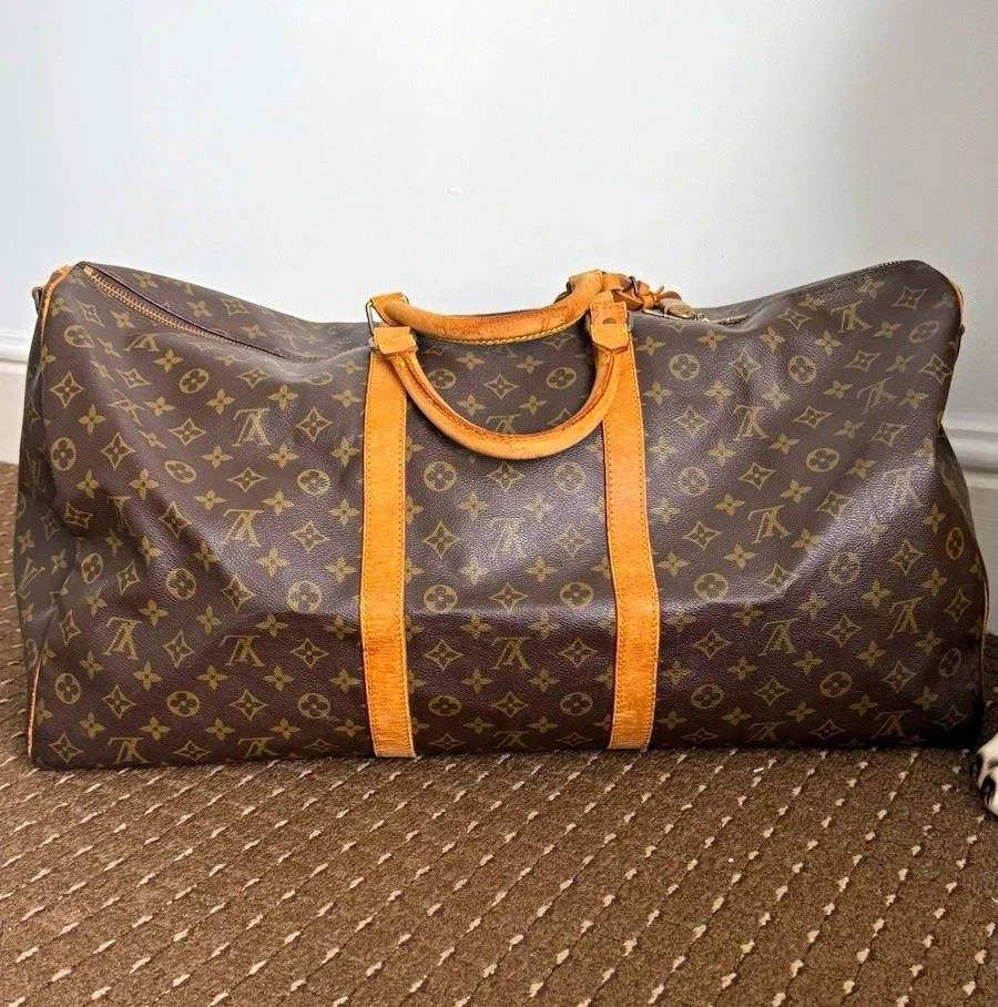 Louis Vuitton Keepall Bandoulière 60 M41412 Monogram Canvas Travel Duffle Bag, photo 1 of 5