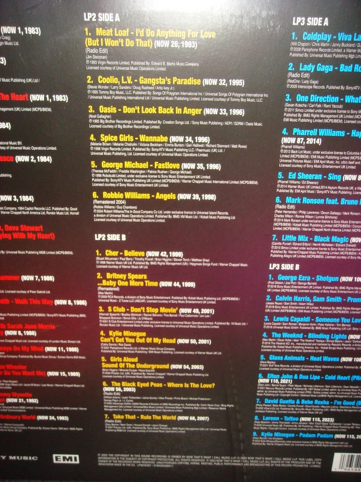 NOW THAT'S WHAT I CALL 40 YEARS - 3 x COLOURED VINYL LP RECORD ALBUM-SEALED - Image 4 of 4