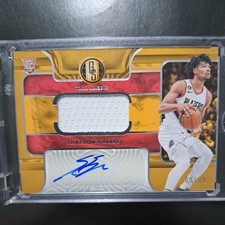 shaedon sharpe /99Gold Standard Rookie Jersey Autographs  rpa 