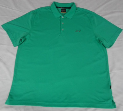 GREG NORMAN GOLF GREEN MENS ATHLETIC PLAY DRY XL POLO SHIRT K820