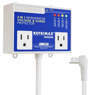 Refrimax Voltage & Surge Protector for Refrigerators 27 cu. ft. or More, Two ...
