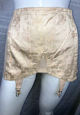 Vintage warner  s brocade floral 30s 40s deco bottom girdle garters w952 952
