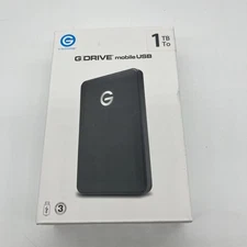 G Technology G-Drive Mobile USB 3.0 1TB Cable Black 0G04451 Tested
