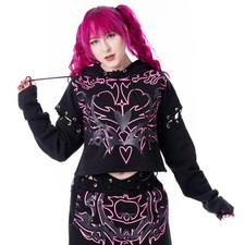 Heartless Kapuzenpullover Damen Thornchant Hood Ladies schwarz Gothic, Rockwear