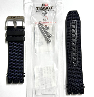 Original Tissot T-Race T115417A / T115427A Navy BLUE Rubber Watch Band Strap