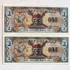 Pirates of the Caribbean Disney Dollars (1968-Now) for sale | eBay