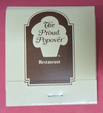 THE PROUD POPOVER RESTAURANT UNSTRUCK ADVERTISING MATCHBOOK