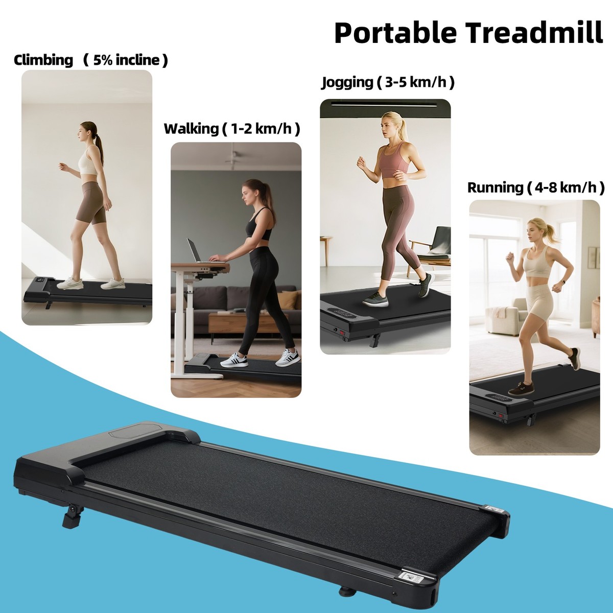 Run Walk Test Run Miles In 12 Minutes Walking Pad Electric