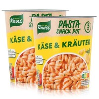 Knorr Pasta Snack Pot KäSe & KräUter 59G - In 5 Minuten Fertig (2Er Pack)