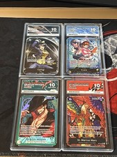  4 x One Piece Slab Bundle All Gem Mint ACE 10  