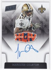 Marques Colston 2015 Panini Super Bowl Signatures Auto XLIV New Orleans Saints
