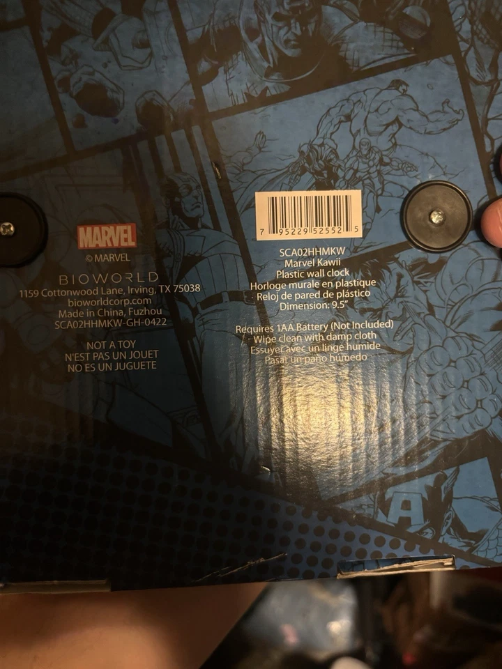 Reloj de pared de plástico Marvel Foto 3 de 4
