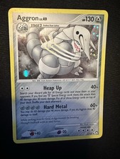 Pokémon TCG Aggron 1/123 Holo Rare Mysterious Treasures Near Mint