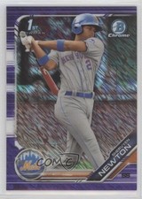 2019 Bowman Chrome Prospects Purple Shimmer Refractor Shervyen Newton e5r