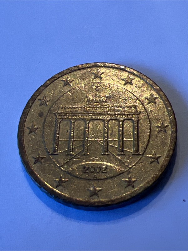 2002-A Germany Euro 50 Cents Brandenburg Gate