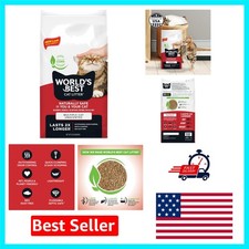 Natural Corn Cat Litter, 15 lb - Unscented 99 Dust Free for Happy Homes