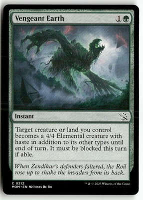 Vengeant Earth 212 Common March of the Machine Magic: The Gathering LP