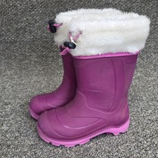kamik snow buster boots kids size 13 Pink With Felt Liners