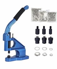 Occhielli Macchina a Pressione, Occhiellatrice Manuale Con 3 Matrici (6/10/12Mm)