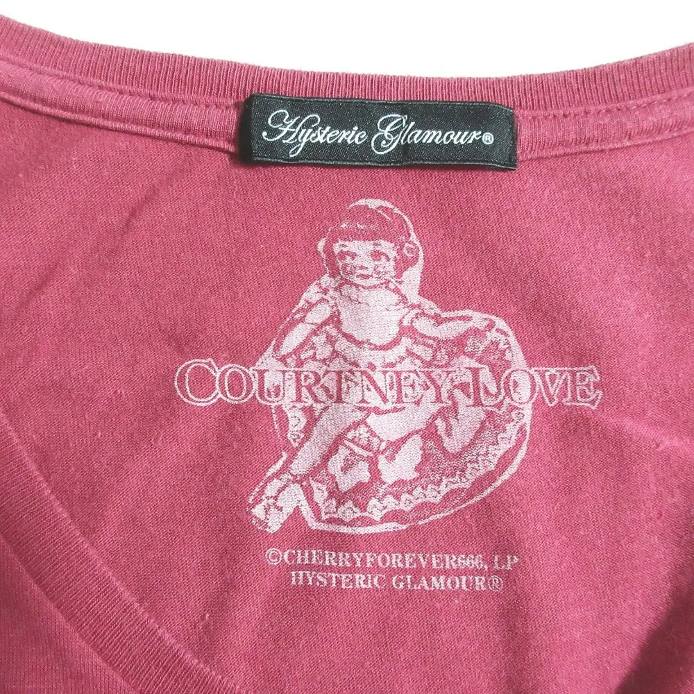 Hysteric Glamour Courtney Love Front Print T-Shirt Si… - Gem
