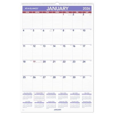 2026 Wall Calendar, 20'' x 30'', Extra Large (PM42826)