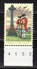 Belgium Cross War Battle Field Fontenoy Soldiers Uniforms Mi 2652