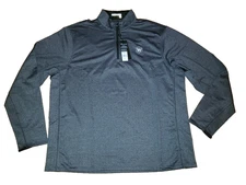NWT Greyson Golf Tate 1/4 Zip Pullover gray herringbone Mens Size XXXL
