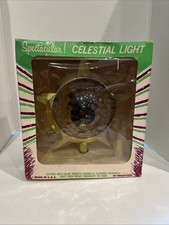 Bradford Celestial Star Motion Light Christmas Tree Topper WORKS Original Box