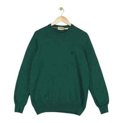 Timberland Pullover Herren Größe L Grün Wolle Viskose Mischung