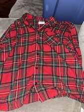 Old Navy Red Green Plaid Pajama Top Men  s XXXL Old Navy