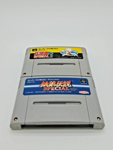 Lot of 2 Japanese Super Famicom Games (JP Original Nintendo) - TESTED - C3