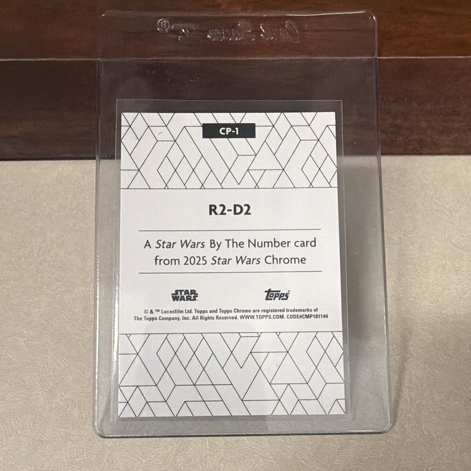 Geometric Rotation Star 2025 Topps Star Wars Chrome By The Number R2-D2 Insert #CP-1 SP | eBay