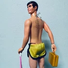 HTF! VINTAGE 1971 BUSY HAND& TALKING KEN 1196 W/HELD OBJECTS BARBIE MATTEL NICE!