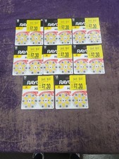 Lot of 8 Rayovac Size 10 Hearing Aid Batteries 12 Pack Batteries