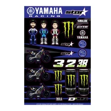 D'COR Decal Sticker Decal Sheet Monster Energy Yamaha Deegan Tomac 40-50-118