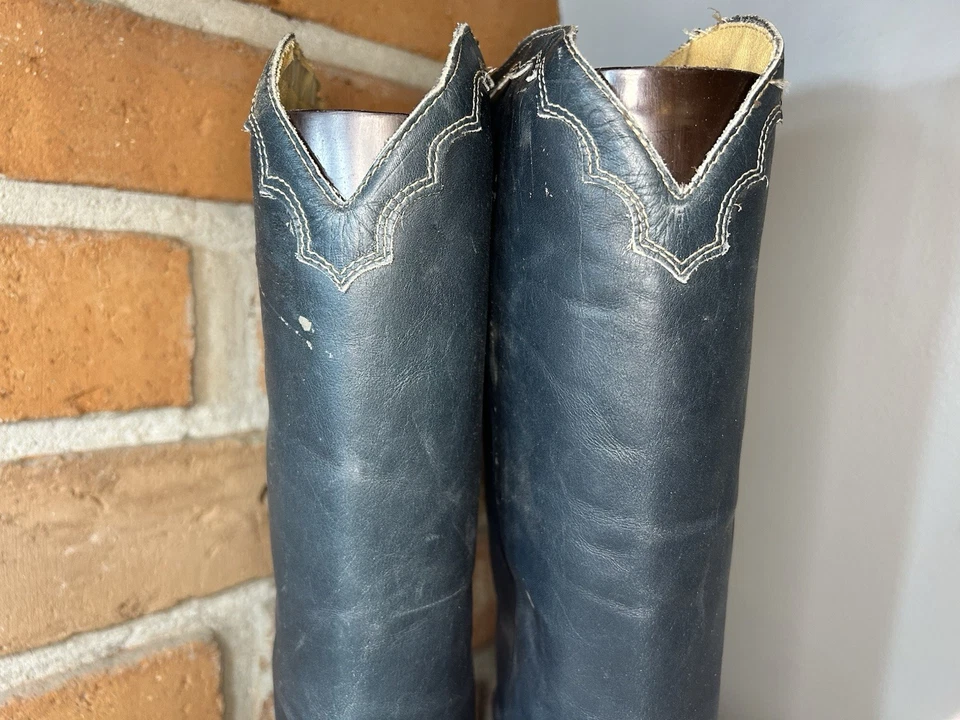 Vintage ZODIAC Womens 9.5 M Leather Western Boots Knee High Embroidered USA - Image 3 of 4