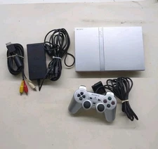 Sony PlayStation 2 Slim Console. Silver Model SCPH-79001