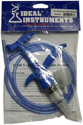(12) ea Ideal Instruments 1036  Economy Auto 1cc  to 5cc Livestock Injector