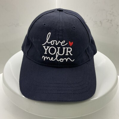 Love Your Melon Suede Navy Blue Baseball Strapback Hat Cap Love Your Melon navy strapback hat Made in USA one size  main image 3